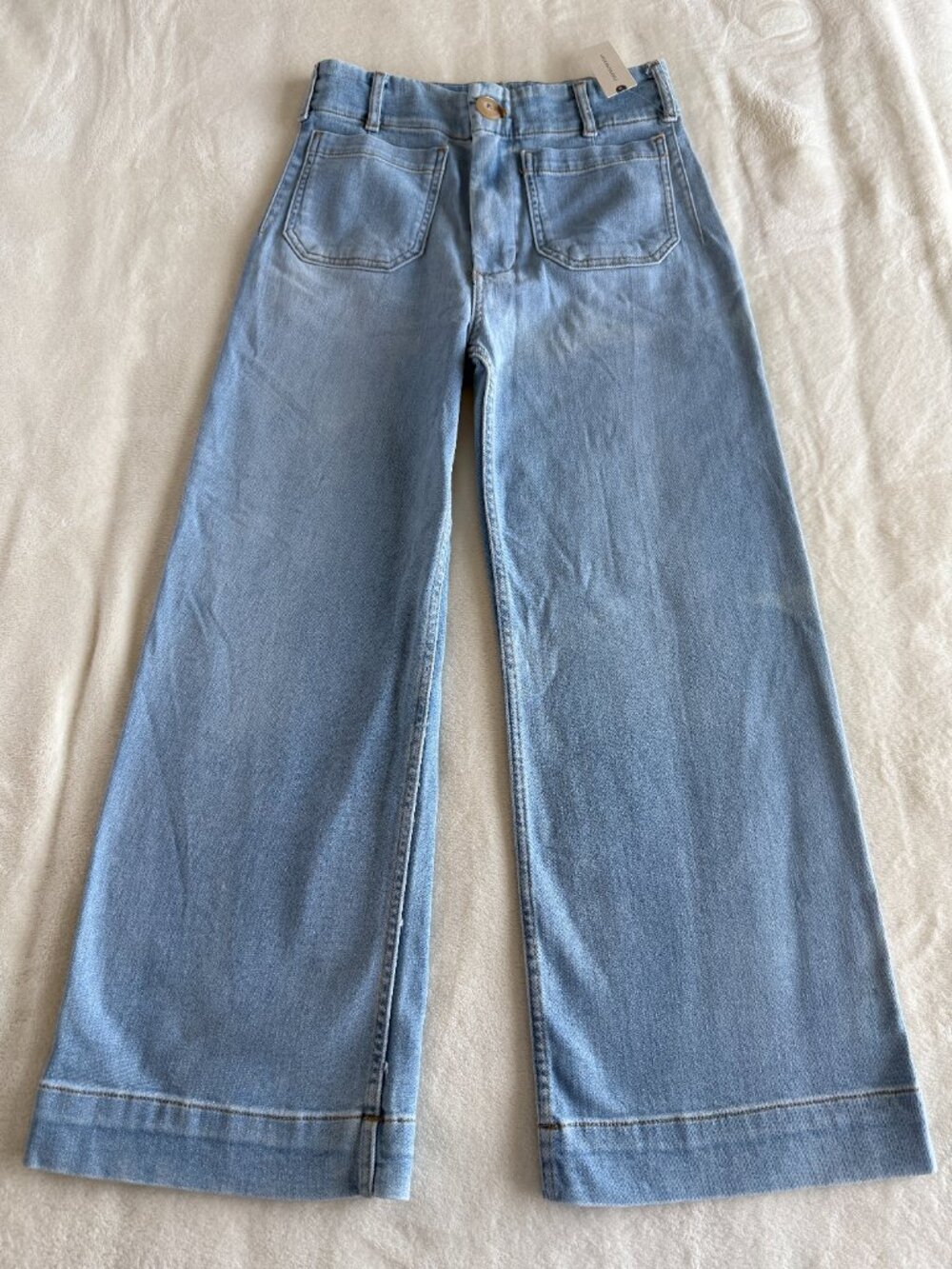 Anthropologie Maeve The Colette Wide Leg Cropped Women's Jeans High Rise 27